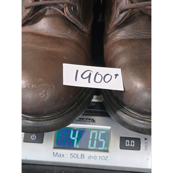 Red‎ Wing Shoes Brown Leather Ankle Boots ANSI Z41 PT91 Steel Toe Work main image 14